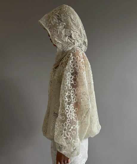 【RE;CIRCLE】RE Crochet  Hooded Blouson / 260709-016