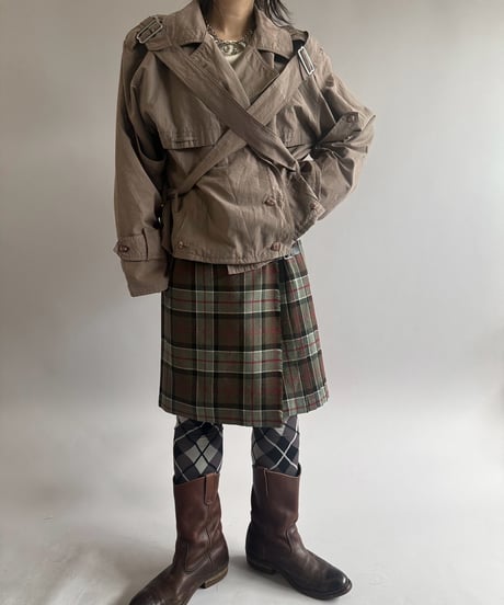 【RE;CIRCLE】 RE Trench Short Coat  / 261019-021