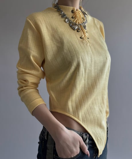【RE;CIRCLE】 RE Rib Knit Leotard Top /261001-015