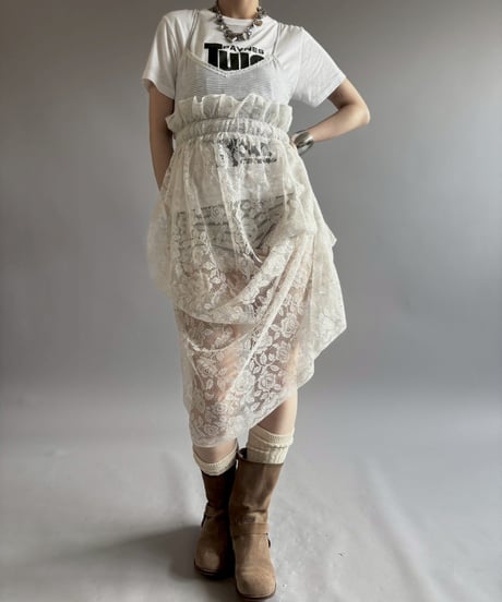 【RE;CIRCLE】RE Crochet Camisole＋Lace One-Piece / 260709-008
