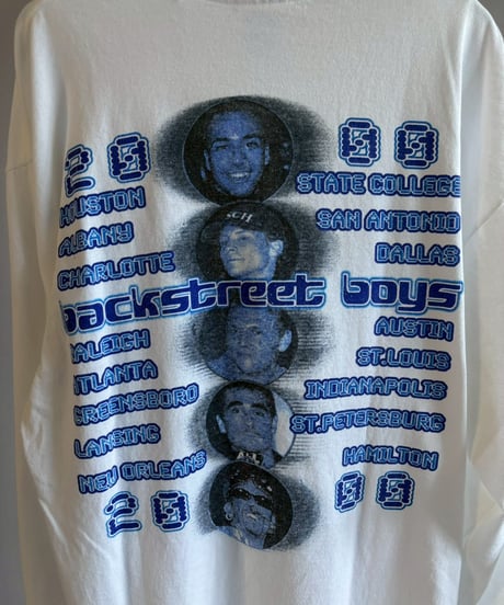 【USED】 00's Back Street Boys L/S T-Shirt/ 260718-017