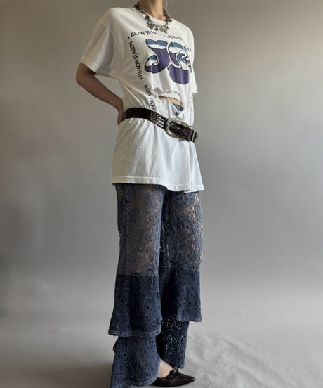 【RE;CIRCLE】  RE  Crochet Tiered Pants/ 260810-039