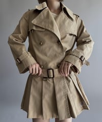 【RE;CIRCLE】 RE Pleated Hem Trench Coat  / 261019-027