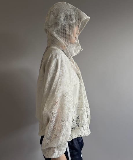 【RE;CIRCLE】RE Lace Hooded Jacket / 260824-006