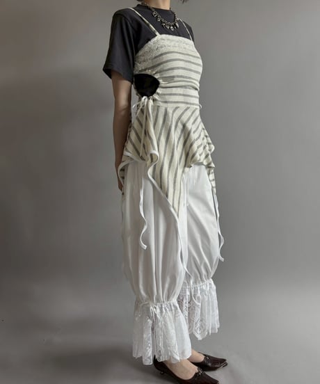 【Chinatsu Aoyama】 RE Border One-Piece / 260716-024