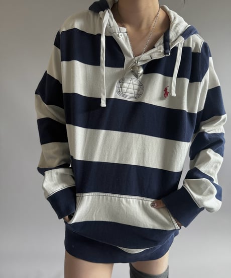 【USED】 Polo by Ralph Lauren Hooded Rugger Shirt / 260905-001