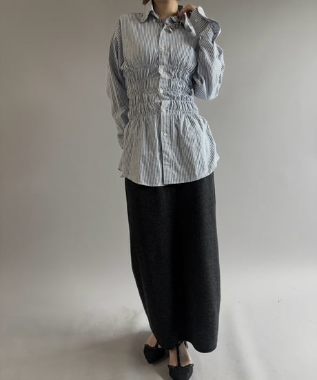 【RE;CIRCLE】 RE Shirring Shirt / 261008-002
