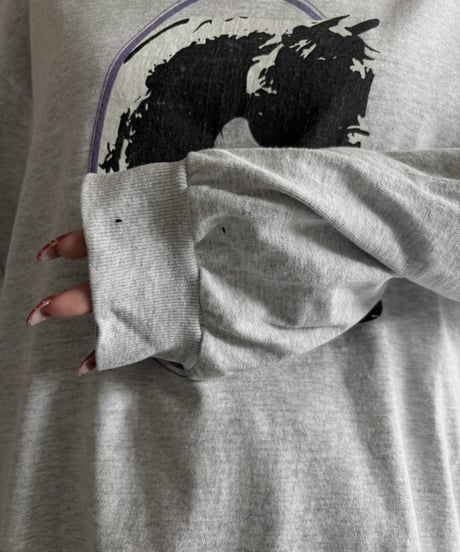 【USED】 90's Finger Lakes Horse Show Print L/S Tee / 261010-005