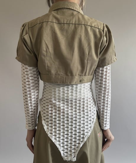 【Chinatsu Aoyama】 RE Makers Shirt Khaki / 260813-022