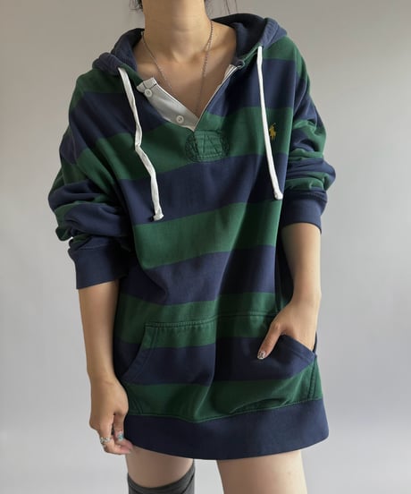 【USED】 Polo by Ralph Lauren Hooded Rugger Shirt / 260905-002