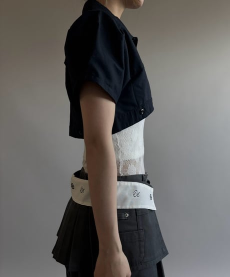 【Chinatsu Aoyama】 RE Makers Shirt Navy / 260813-036