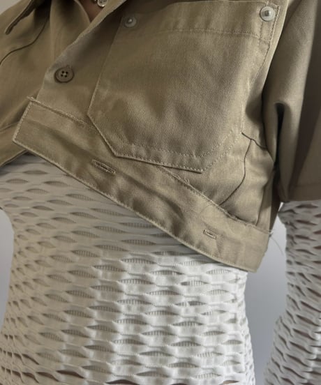 【Chinatsu Aoyama】 RE Makers Shirt Khaki / 260813-021