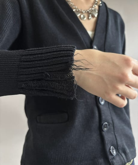 【USED】 Lettered Knit Cardigan / 261031-005
