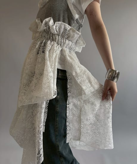 【RE;CIRCLE】RE Crochet Camisole＋Lace One-Piece / 260709-007