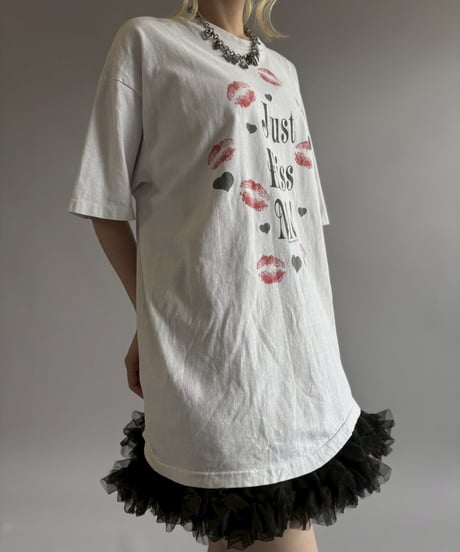 【USED】 Made in USA 90's Hanes Kiss Me T-Shirt/ 260711-004