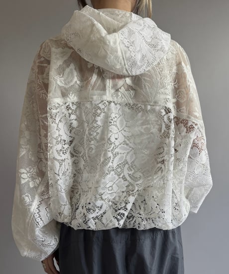 【RE;CIRCLE】RE Lace Hooded Jacket / 260824-005