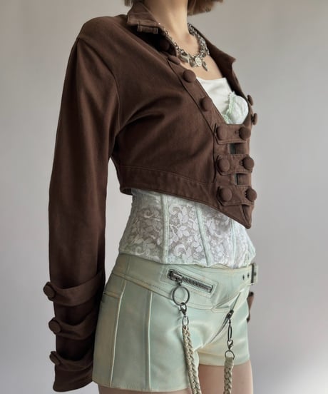 【USED】 Cropped Sweat Napoleon Jacket / 261024-007