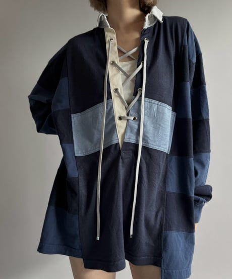 【RE;CIRCLE】 RE Lace-Up Rugger Shirt  /261015-011