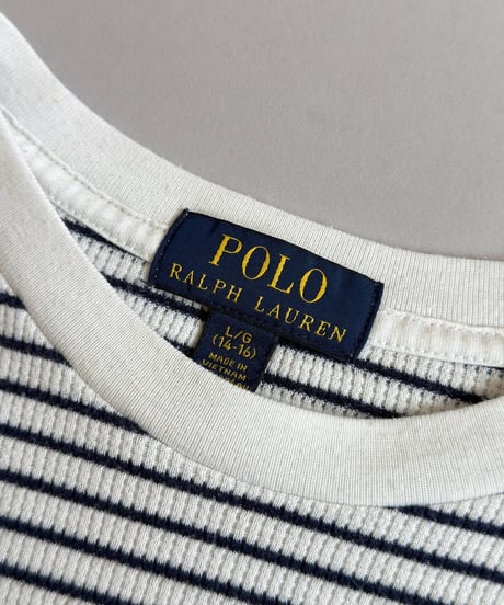 【USED】 Polo Ralph Lauren Border Thermal Top / 260905-014