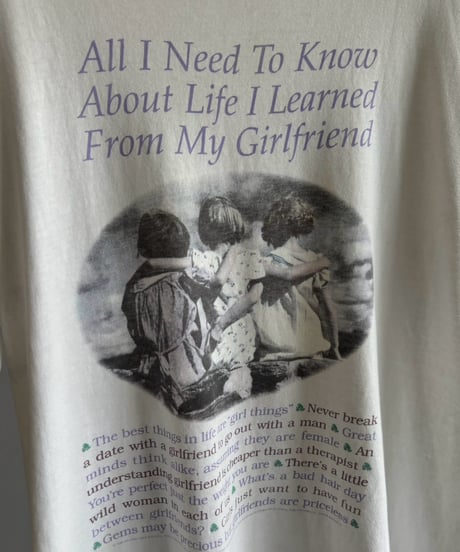 【USED】 95's My Girlfriend T-Shirt / 260808-016