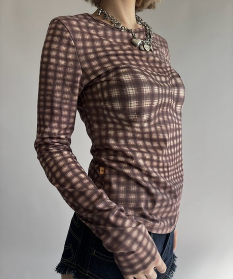 【USED】 Plaid Print L/S Top / 261024-004