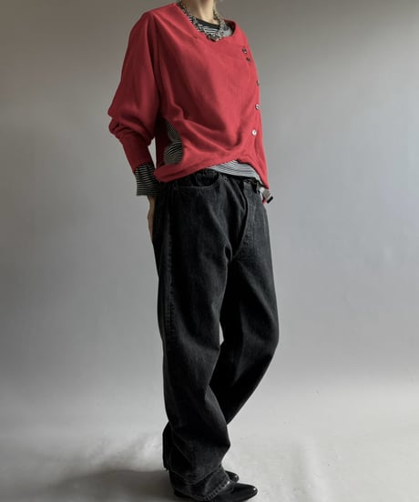 【RE;CIRCLE】 RE Deformed Acrylic Cardigan / 261005-007