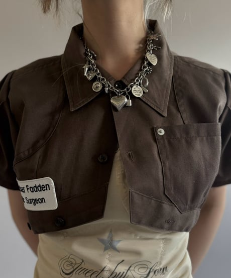 【Chinatsu Aoyama】 RE Makers Shirt Brown / 260813-027