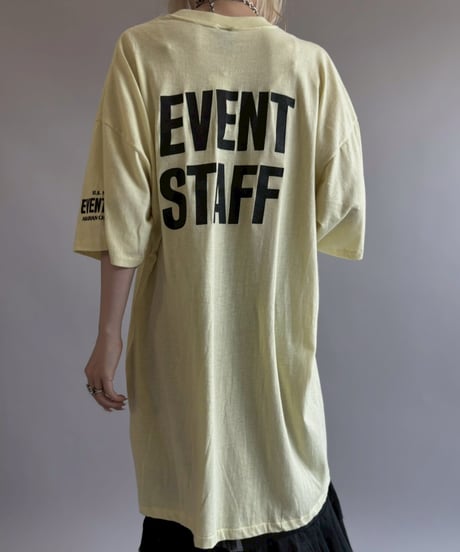 【USED】 Made in USA 80~90's EVENT STAFF T-Shirt/ 260711-019
