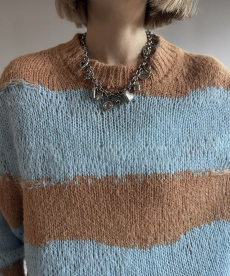 【USED】 Acne Studios Stripe Grange Knit  / 261024-016