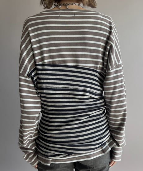 【Chinatsu Aoyama】 Patchwork Border Top  /  2601022-033