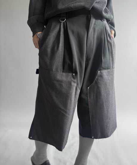 【Chinatsu Aoyama】 Re Suit Double Knee Shorts / 260921-002