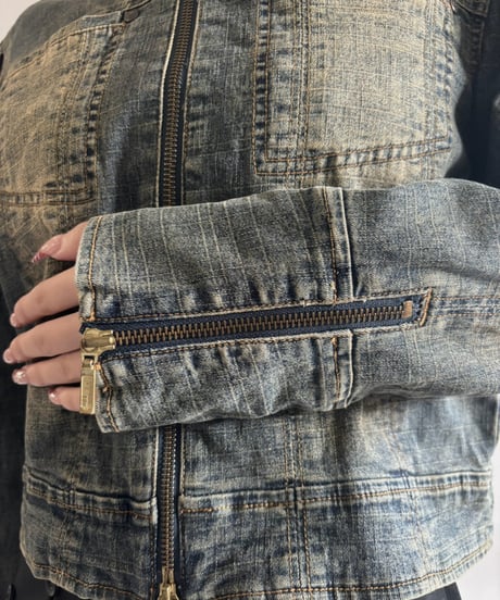 【USED】 Zip-Up Denim Jacket   / 261010-021