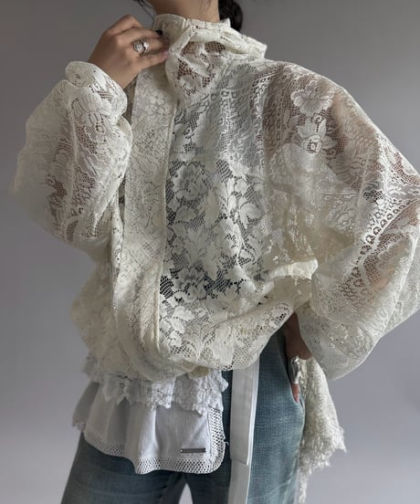 【RE;CIRCLE】RE Lace Hooded Jacket / 260914-002