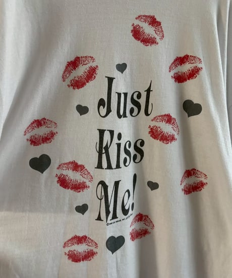【USED】 Made in USA 90's Hanes Kiss Me T-Shirt/ 260711-004