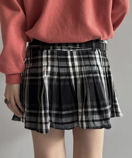 【USED】 Check Pattern Mini Skirt /260919-013