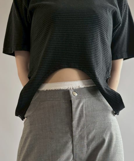 【RE;CIRCLE】RE Multi Border Leotard Top / 260713-002