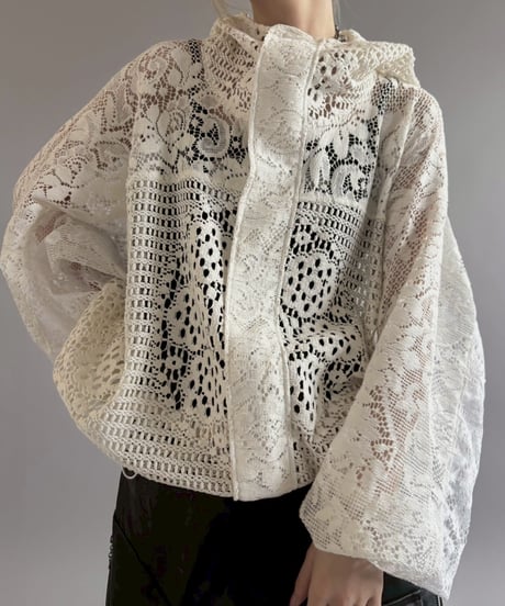 【RE;CIRCLE】RE Crochet  Hooded Blouson / 260709-012