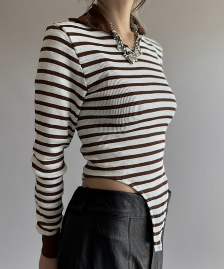 【RE;CIRCLE】 RE Rib Knit Leotard Top /261001-021