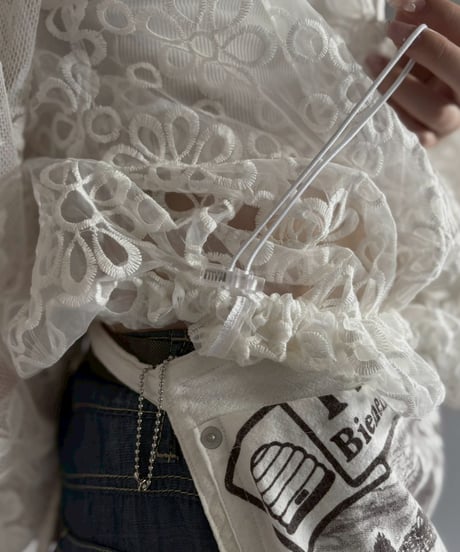 【RE;CIRCLE】RE Crochet  Hooded Blouson / 260709-014