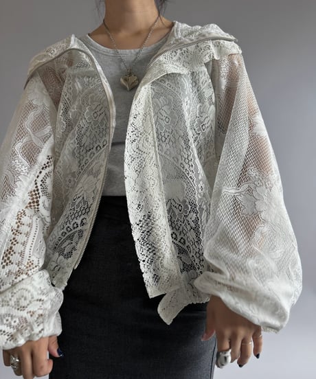 【RE;CIRCLE】RE Lace Hooded Jacket / 260914-009