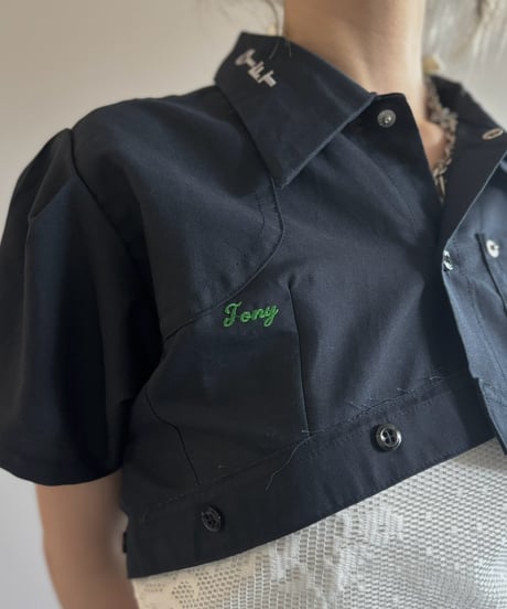 【Chinatsu Aoyama】 RE Makers Shirt Navy / 260813-038