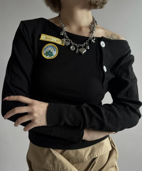 【RE;CIRCLE】 RE Under Wear Boat Neck Shirt  / 261015-020
