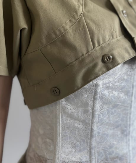【Chinatsu Aoyama】 RE Makers Shirt Khaki / 260813-019
