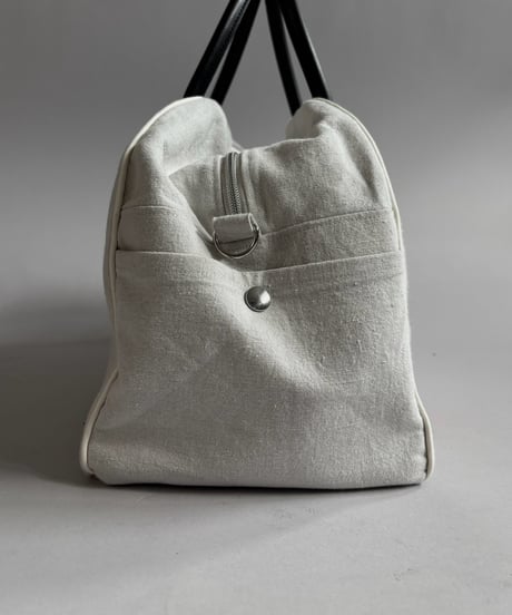 【RE;CIRCLE】 RE French Bedcover Boston Bag Wappen Ivory /261026-028