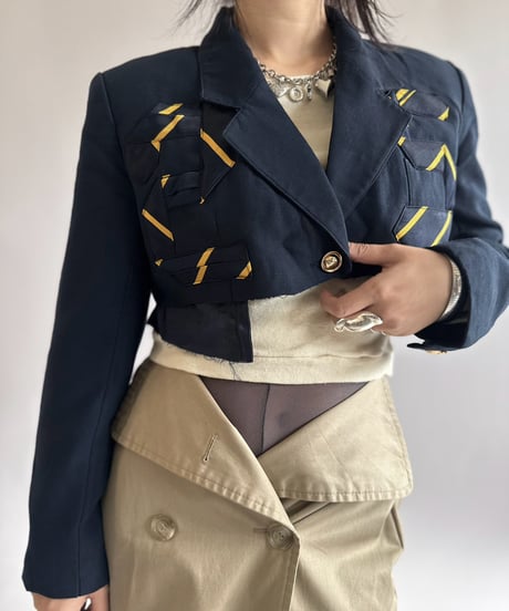 【RE;CIRCLE】 RE Numbering Tie Blazer  / 261019-016
