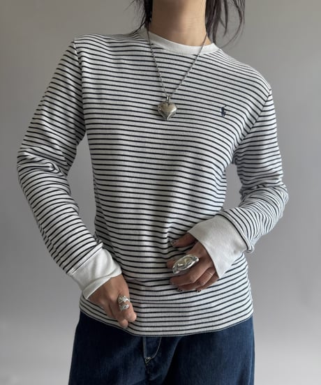 【USED】 Polo Ralph Lauren Border Thermal Top / 260905-014