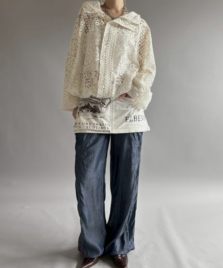 【RE;CIRCLE】RE Crochet  Hooded Blouson / 260709-015