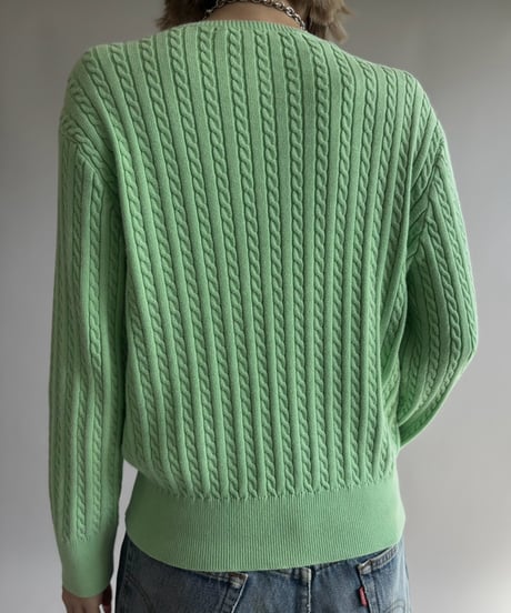 【USED】 Ralph Lauren Sport Cotton Knit Cardigan  / 261017-023