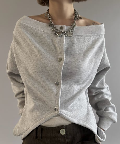 【RE;CIRCLE】 RE Deformed Sweat Cardigan / 261008-010