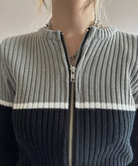 【RE;CIRCLE】 RE Zip-up Knit /261001-024